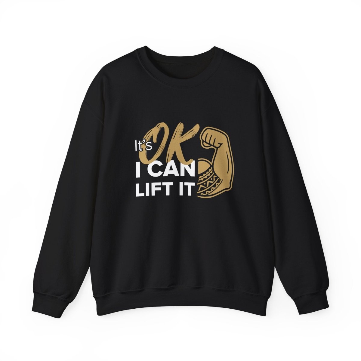 Unisex heavy sweatshirt from The Print Bar with "I Can Lift It" slogan, featuring a casual fit and personalized design.