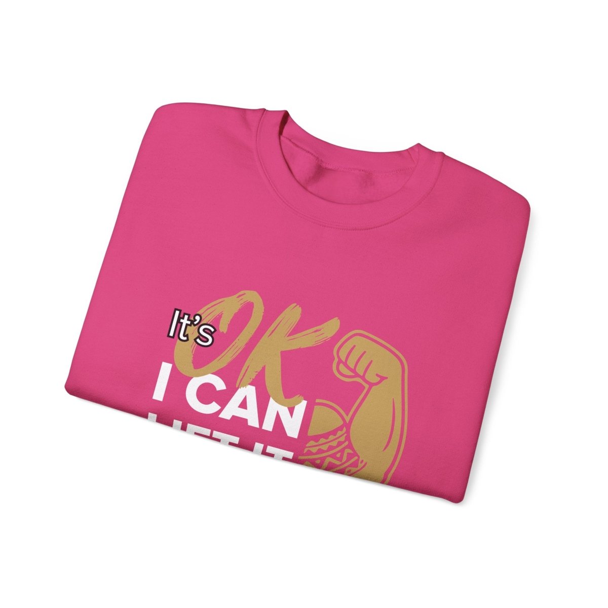 Unisex heavy sweatshirt from The Print Bar with "I Can Lift It" print, featuring a comfortable fit and casual style.