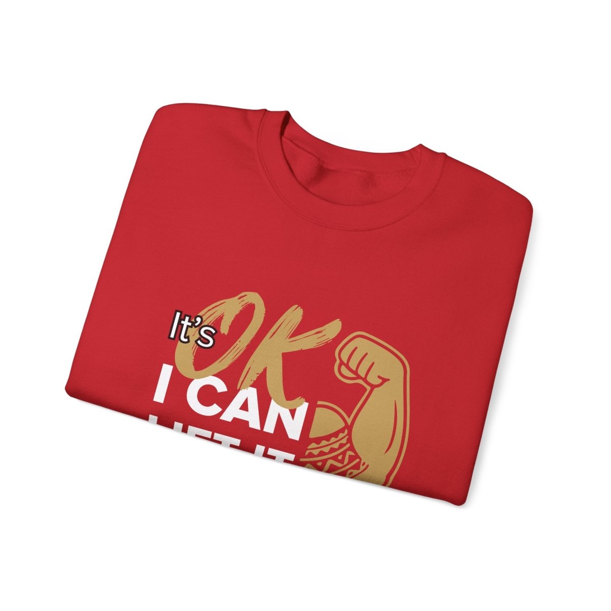 Unisex Heavy Sweatshirt by The Print Bar featuring "I Can Lift It" slogan, in black with personalized AU/NZ design.