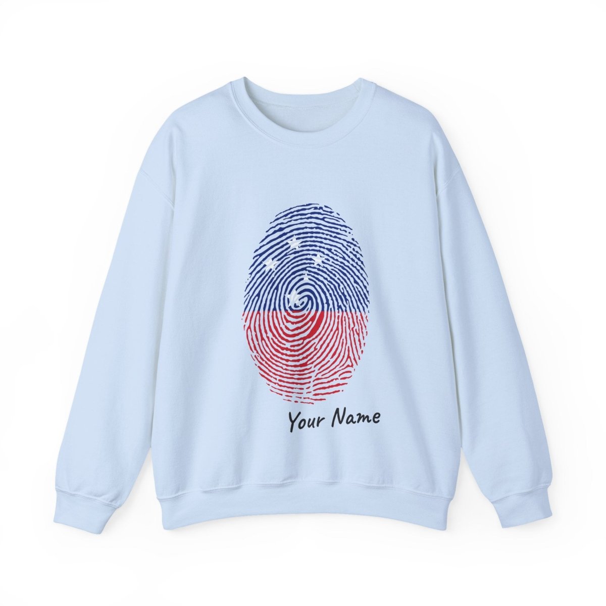 Unisex heavy sweatshirt from The Print Bar featuring personalized "My Identity" design, in a comfortable, casual fit.