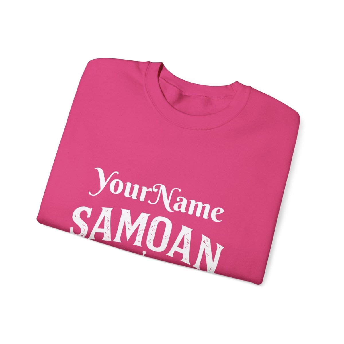 Unisex heavy sweatshirt featuring a Samoan Queen design, personalized style, suitable for AU/NZ climates.