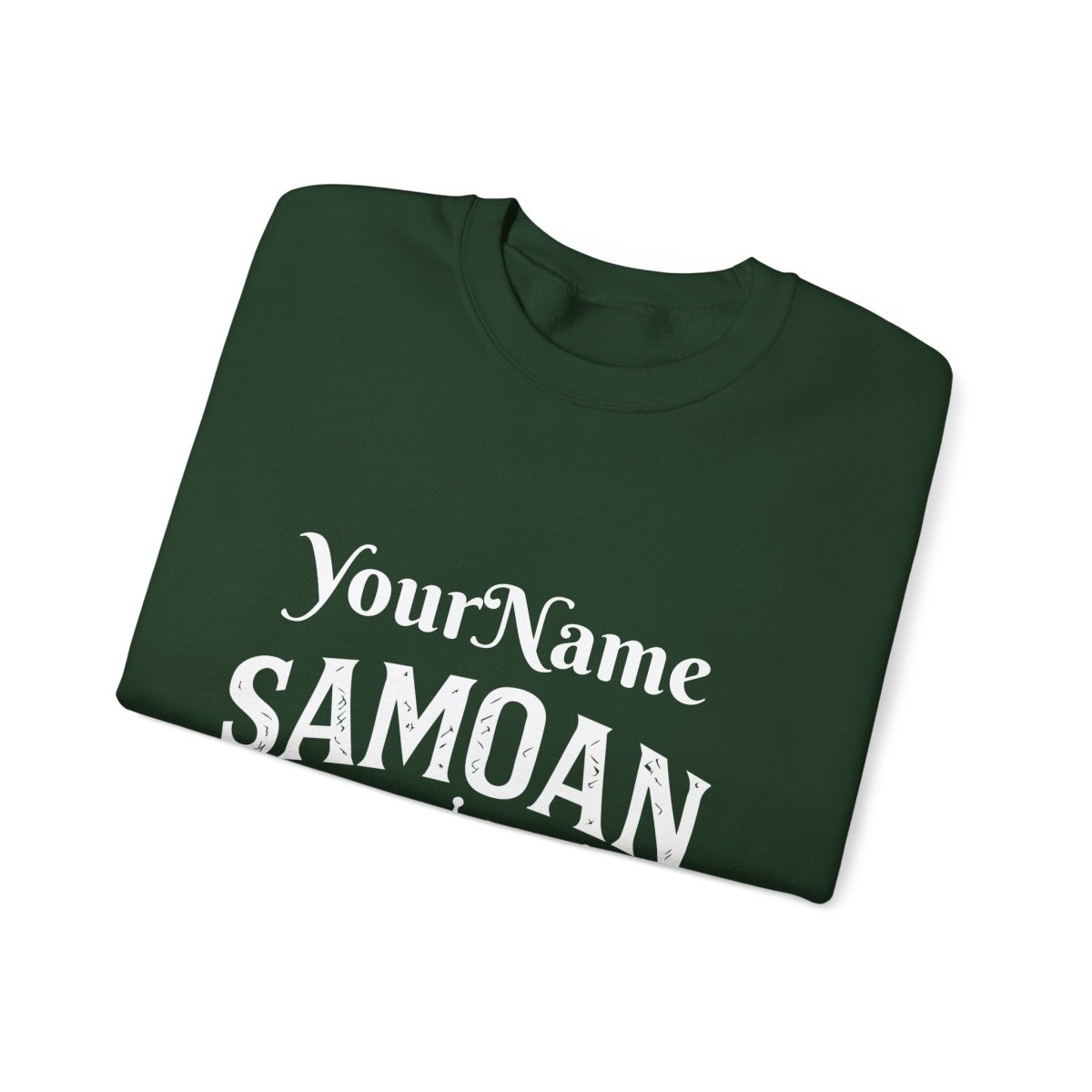 Unisex heavy sweatshirt featuring a Samoan Queen, casual wear with vibrant cultural artwork.