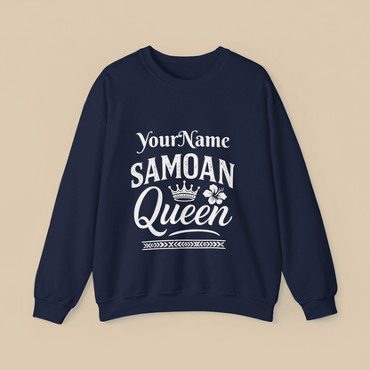 Unisex Heavy Sweatshirt - Samoan Queen - Personalized - USA - The Koko Samoa