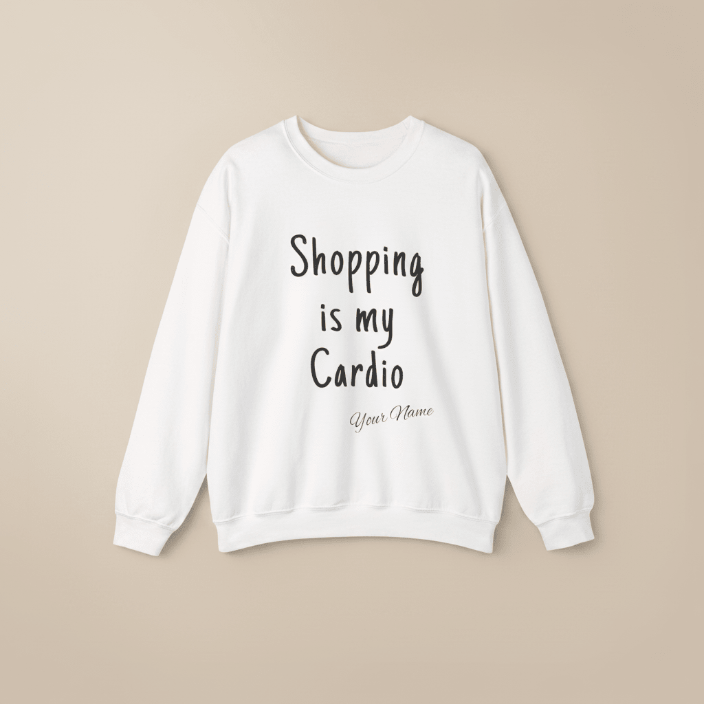 Unisex Heavy Sweatshirt - Shopping is My Cardio - AU/NZ - The Koko Samoa