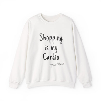 Unisex Heavy Sweatshirt - ShOpping is My Cardio - Personalised - AU/NZ - The Koko Samoa