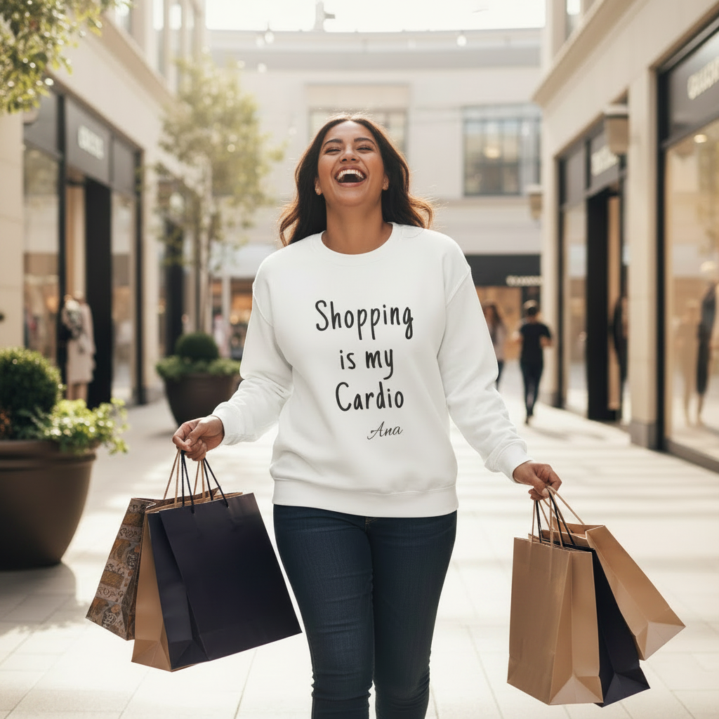 Unisex Heavy Sweatshirt - Shopping is My Cardio - AU/NZ