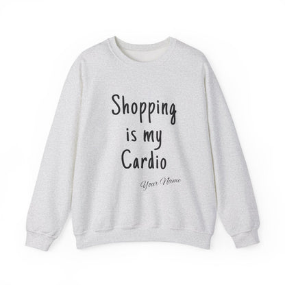 Unisex Heavy Sweatshirt - ShOpping is My Cardio - Personalised - AU/NZ - The Koko Samoa