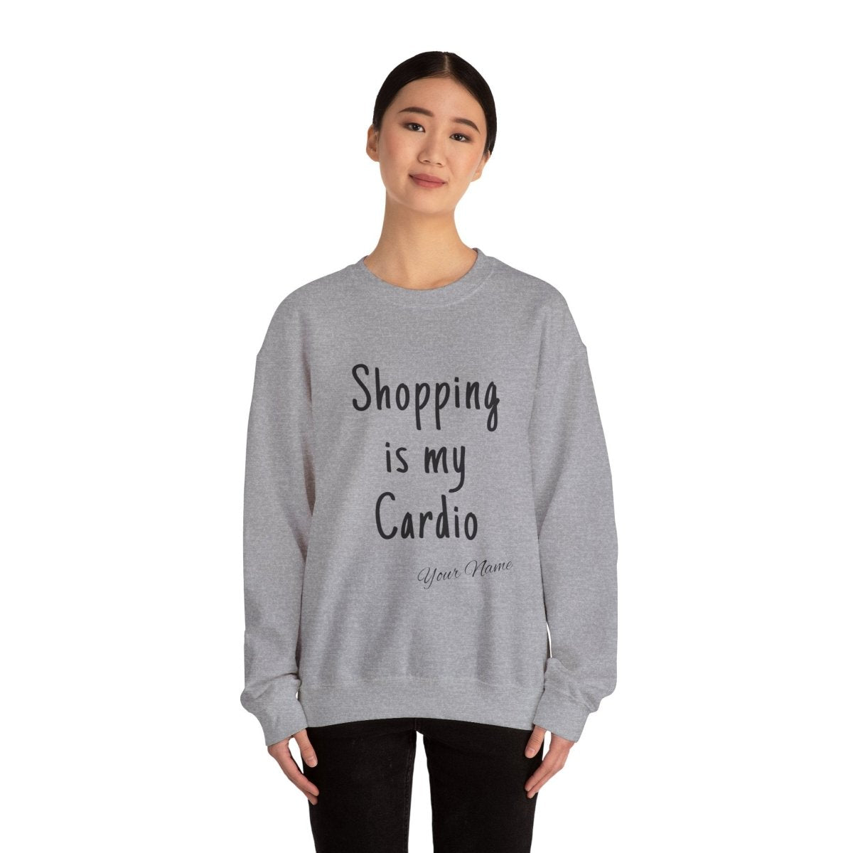 Unisex Heavy Sweatshirt - ShOpping is My Cardio - Personalised - AU/NZ - The Koko Samoa