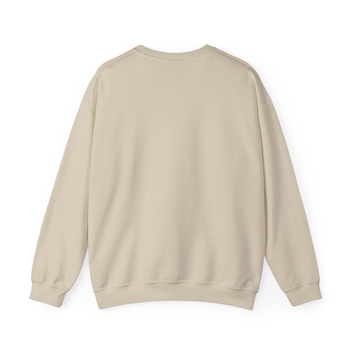 Unisex heavy sweatshirt with "Shopping is My Cardio" print by The Print Bar, shown in a casual, comfortable fit.