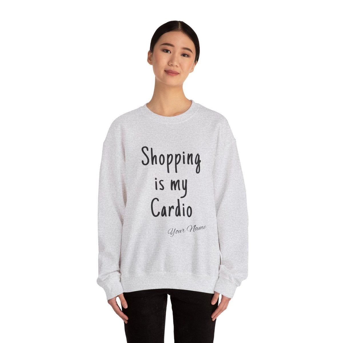Unisex Heavy Sweatshirt - ShOpping is My Cardio - Personalised - AU/NZ - The Koko Samoa