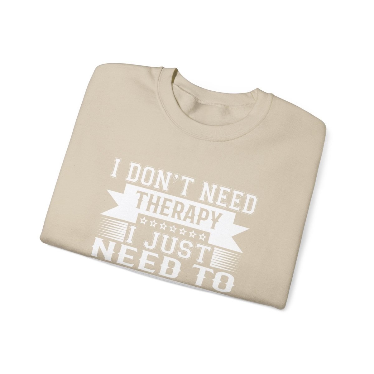 Unisex heavy Therapy sweatshirt by The Print Bar with personalized design, featuring comfortable fabric and casual fit.