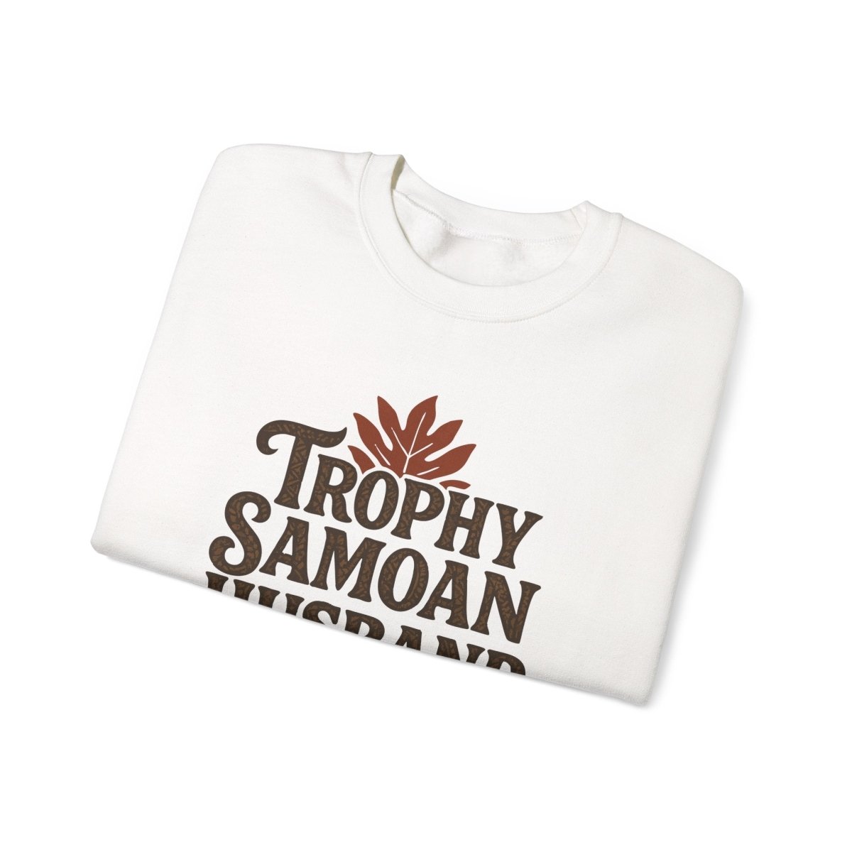 Unisex heavy sweatshirt featuring Trophy Samoan Husband design, personalized print in AU/NZ,.