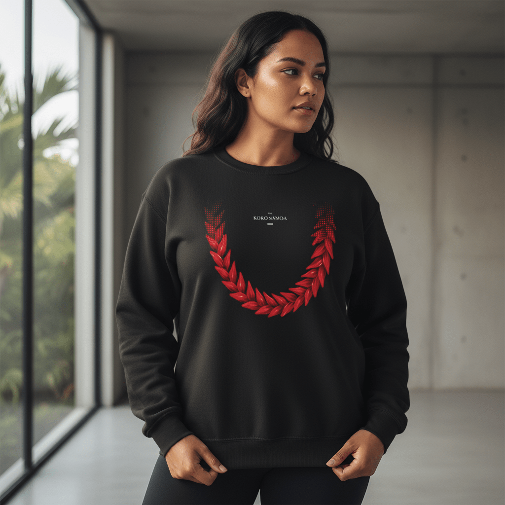Unisex Heavy Sweatshirt - Ula Fala - AU/NZ/USA - The Koko Samoa