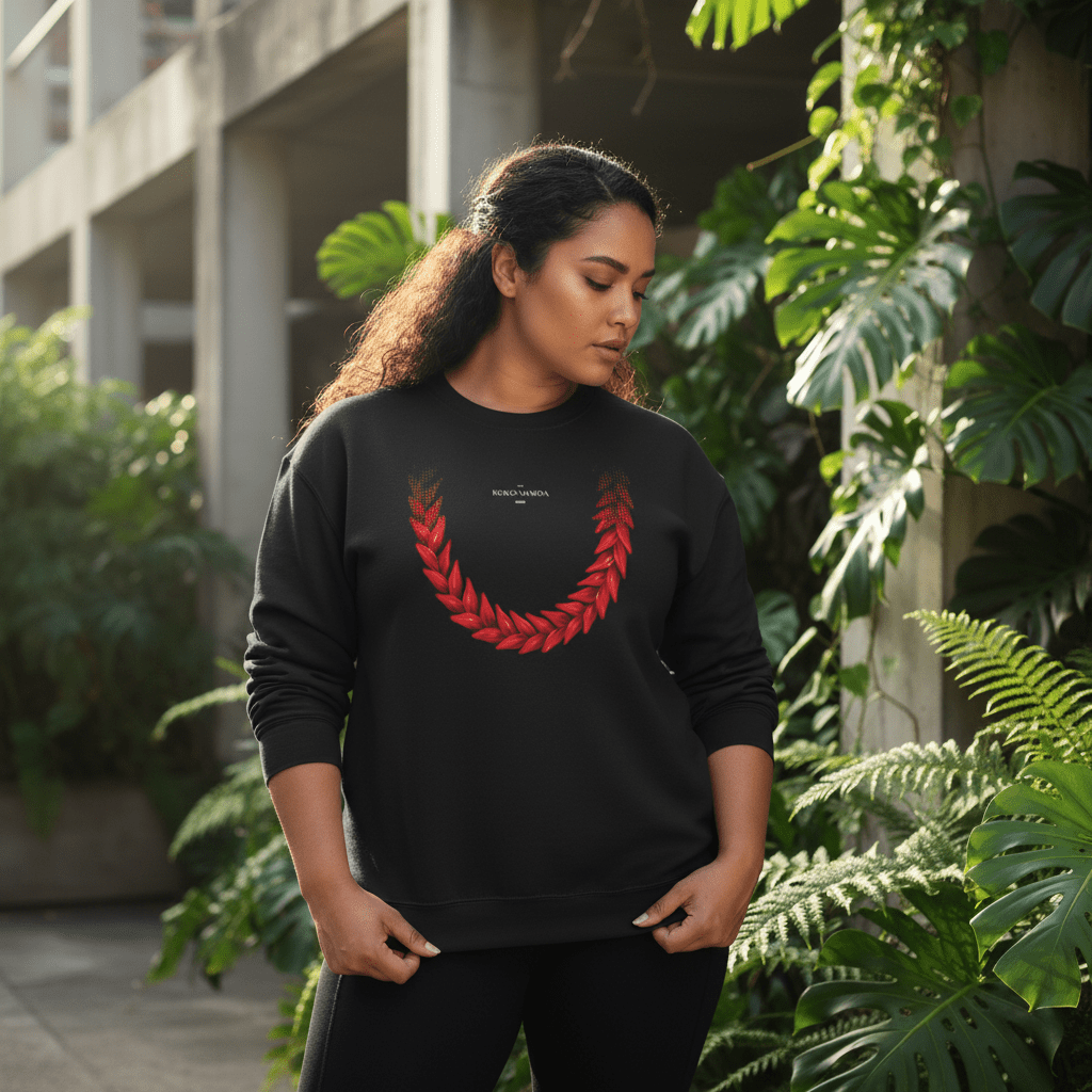Unisex Heavy Sweatshirt - Ula Fala - AU/NZ/USA - The Koko Samoa
