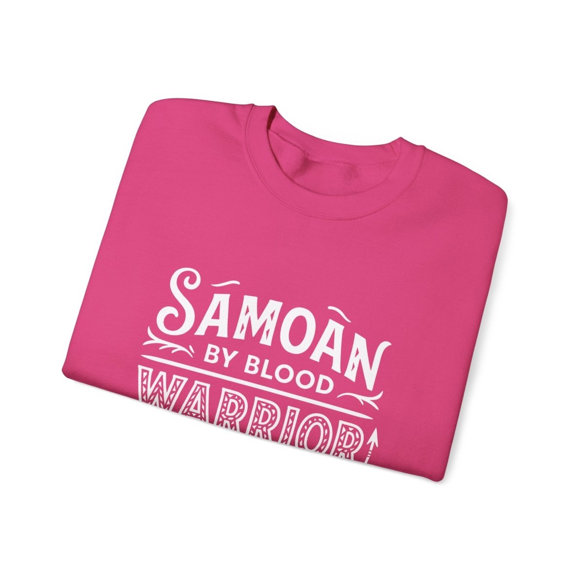 Unisex heavy sweatshirt featuring Warrior by Choice design, personalized print, by The Print Bar, in neutral colors.