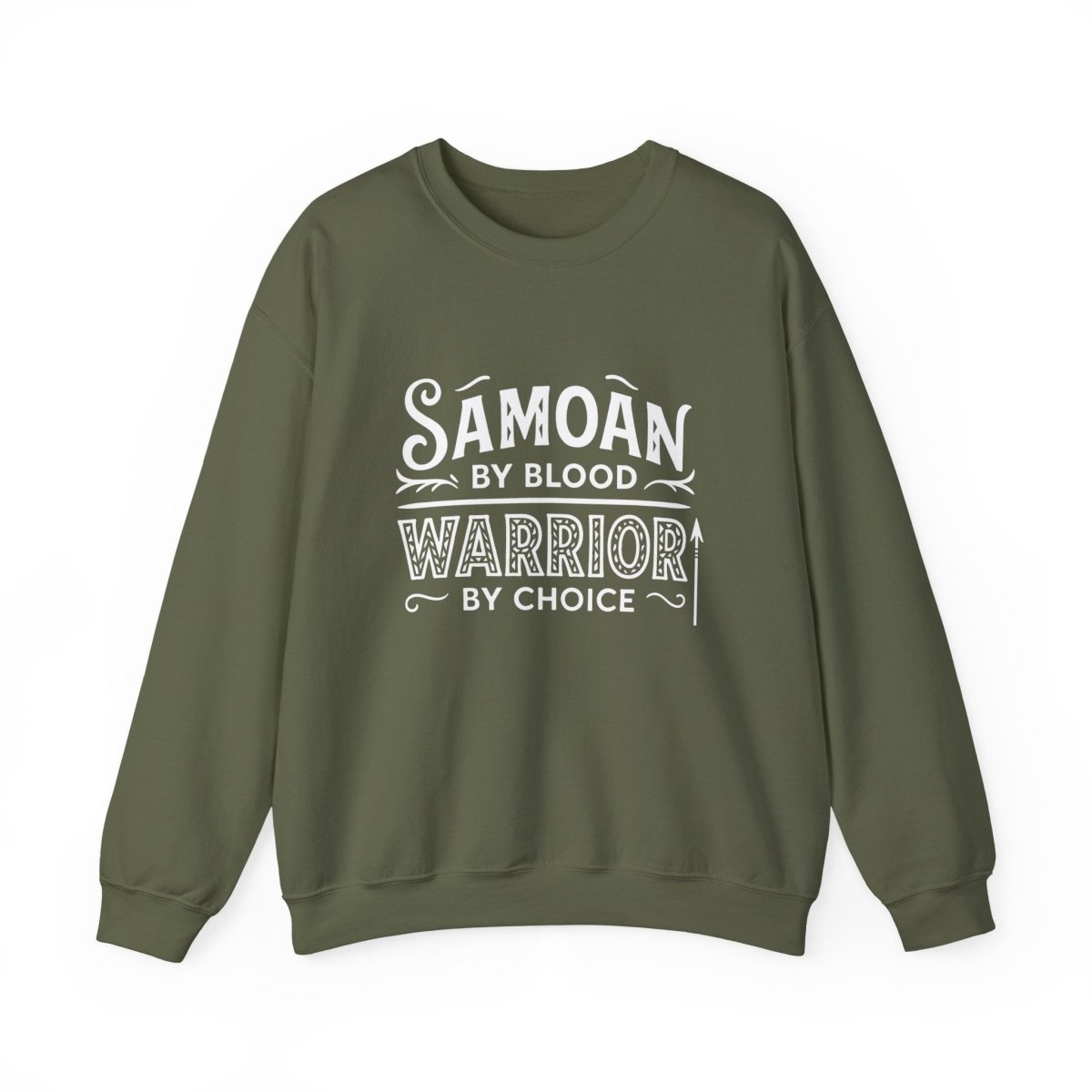 Unisex heavy sweatshirt by The Print Bar featuring Warrior by Choice design in AU/NZ, made from cozy fabric with bold print.