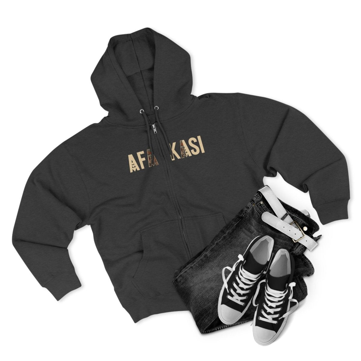 Unisex Zip Hoodie - AFAKASI - AU/NZ/USA - The Koko Samoa