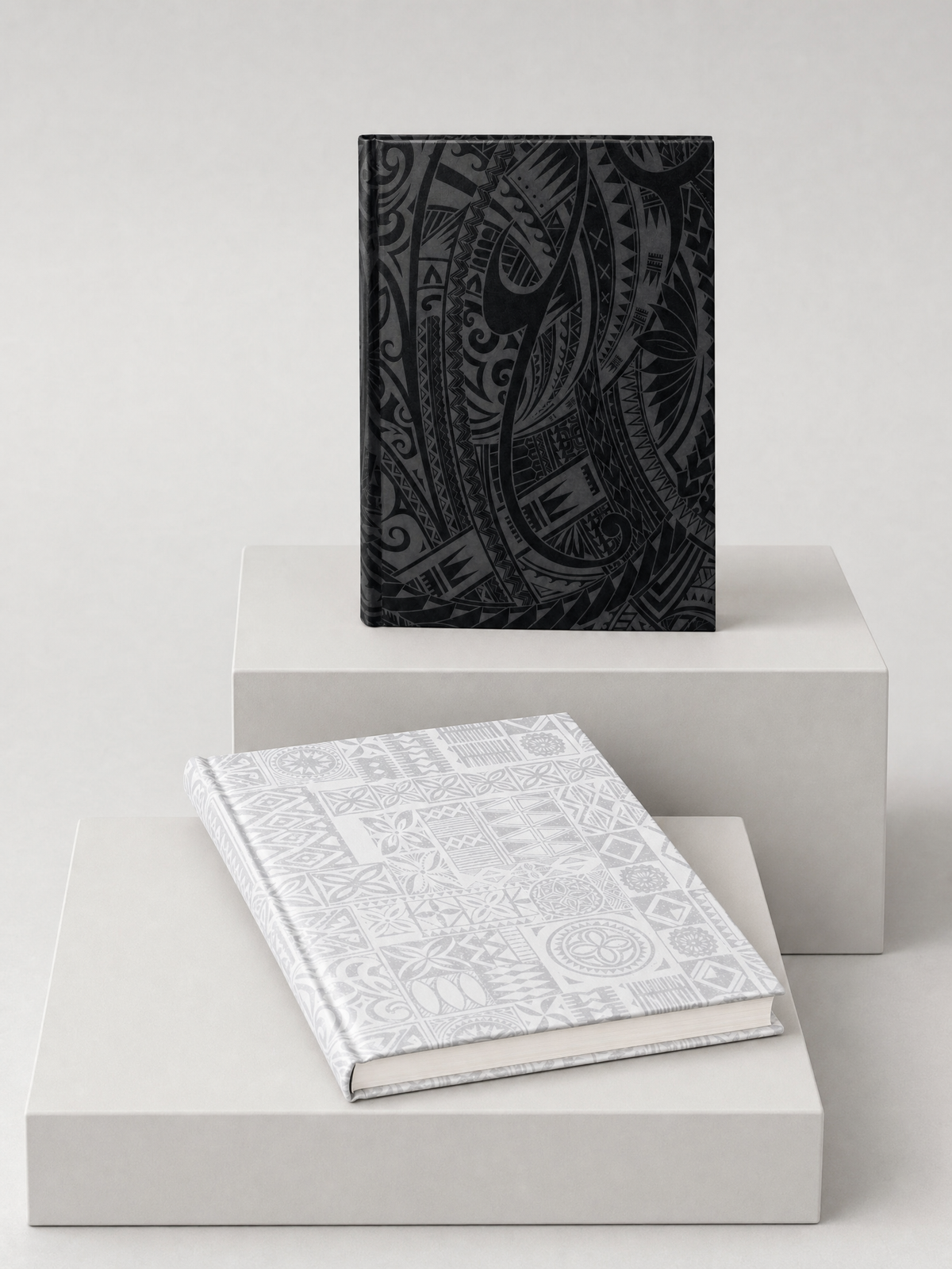 Lua Journals gift set: Hardcover Journal - Warrior and Hardcover Journal - White Sunday, shown together.
