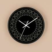 10-inch Malu wall clock featuring a stylish home decor design with a natural wood finish and minimalist face.