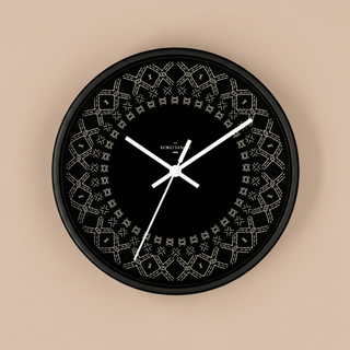 10-inch Malu wall clock featuring a stylish home decor design with a natural wood finish and minimalist face.