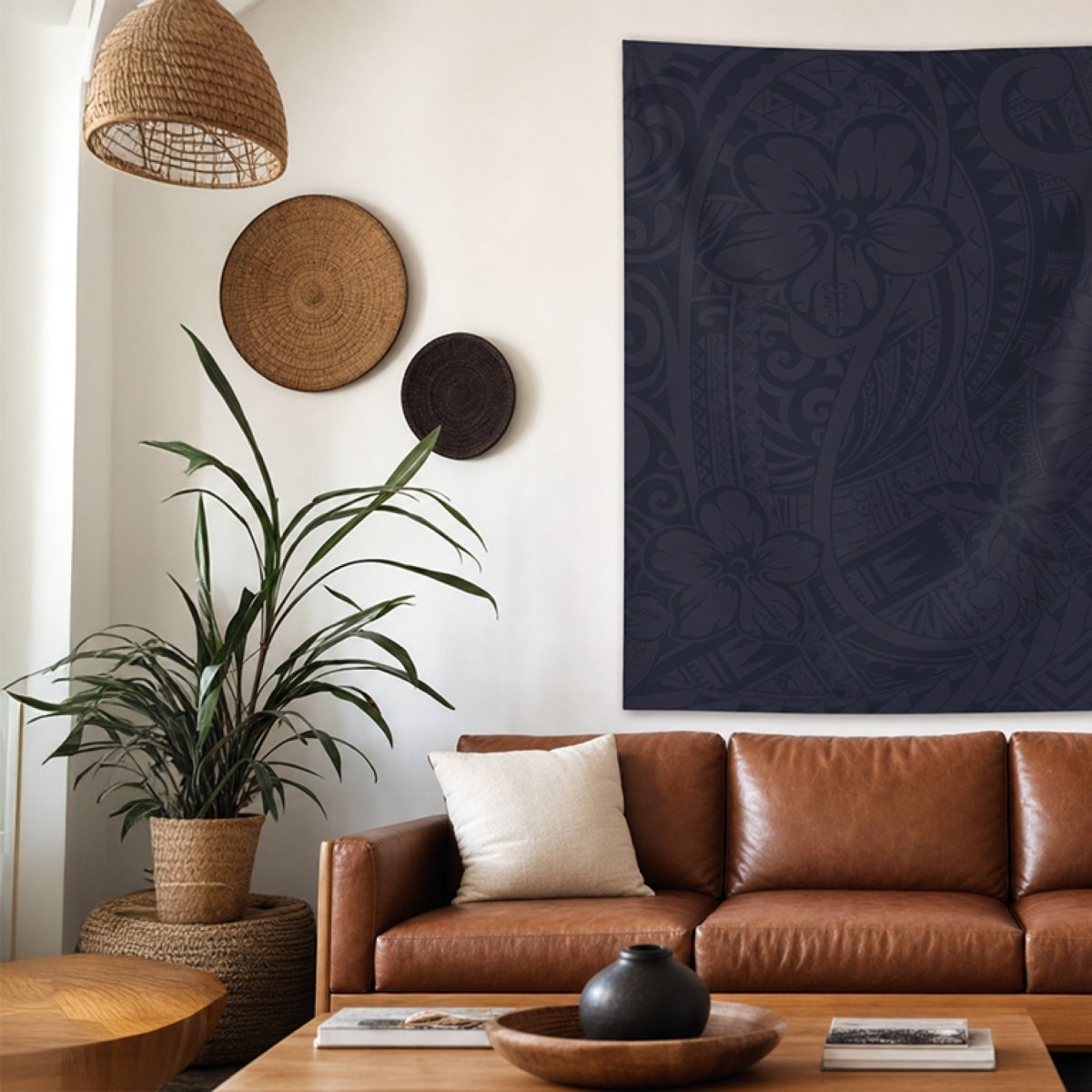 Wall Tapestry - Blue Bloom - AU/NZ/USA - The Koko Samoa