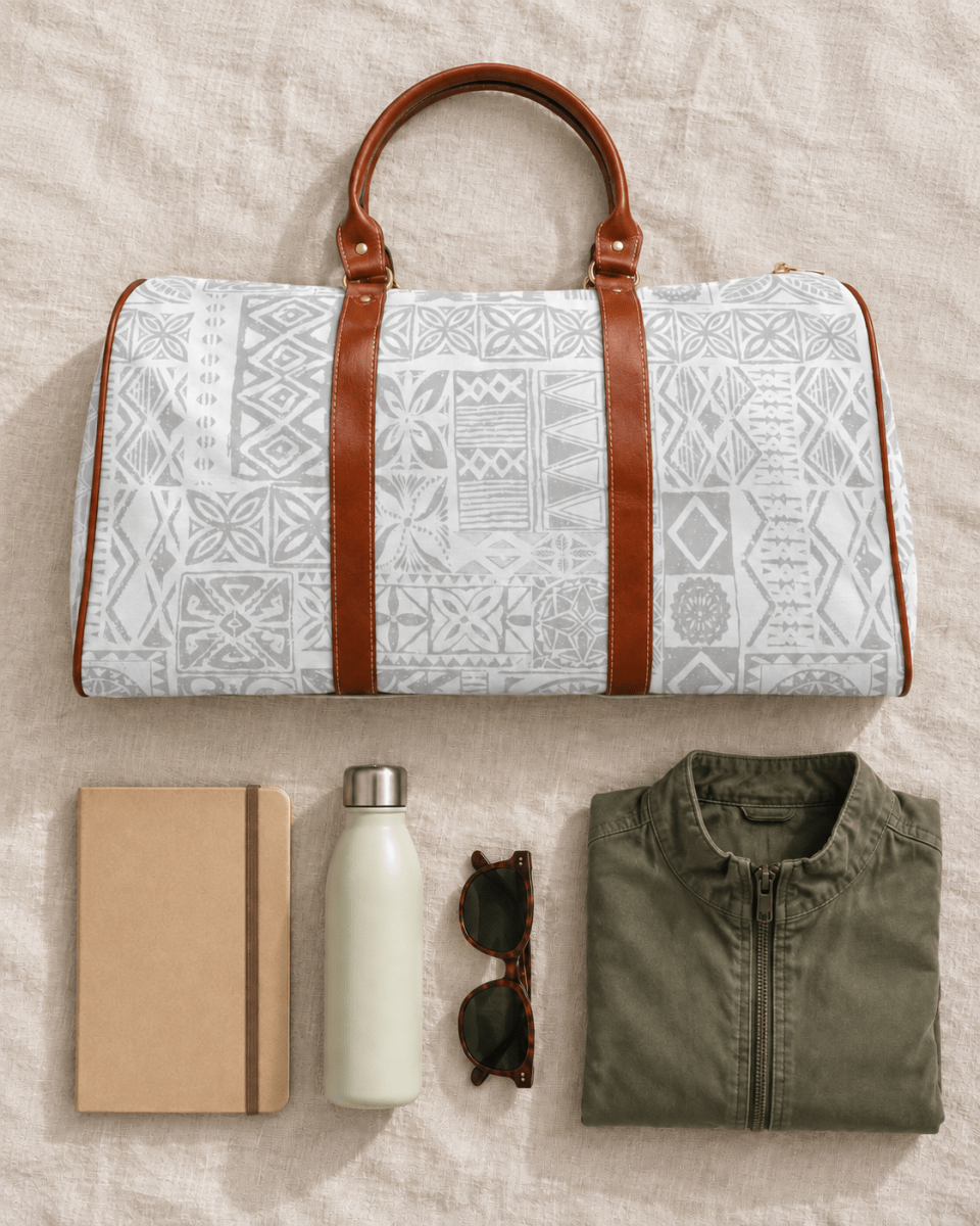 Waterproof Travel Bag - White Sunday - The Koko Samoa