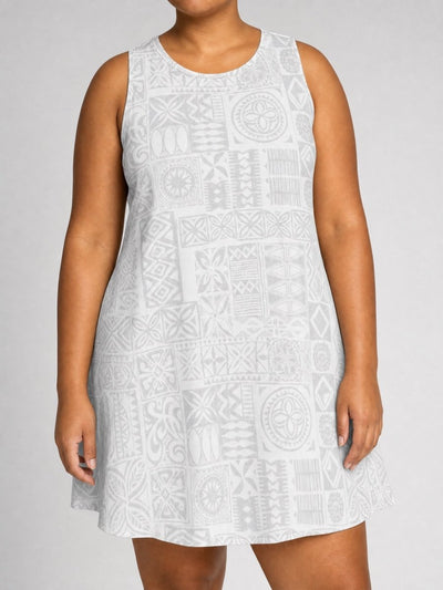 Women's Casual Dress - White Sunday