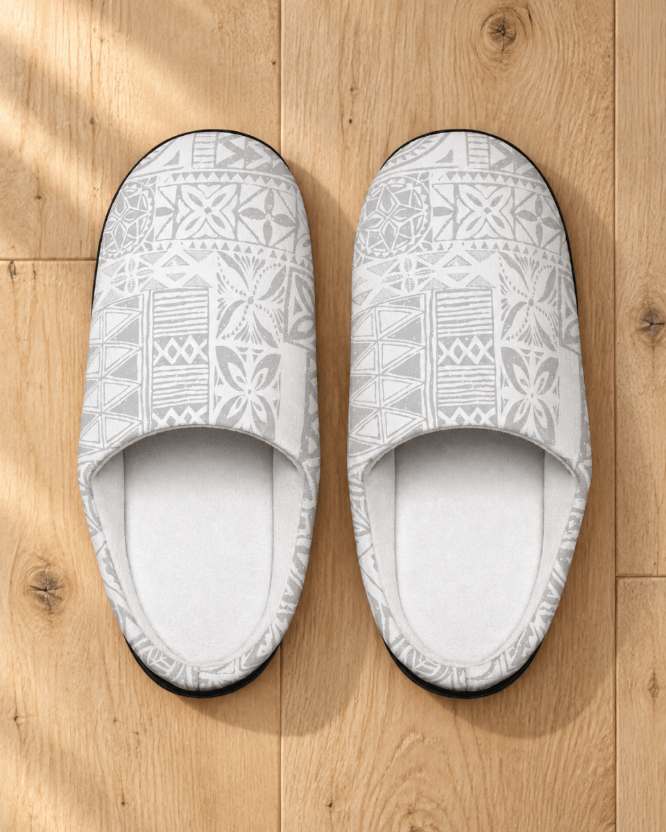 Women's Indoor Slippers - White Sunday - The Koko Samoa