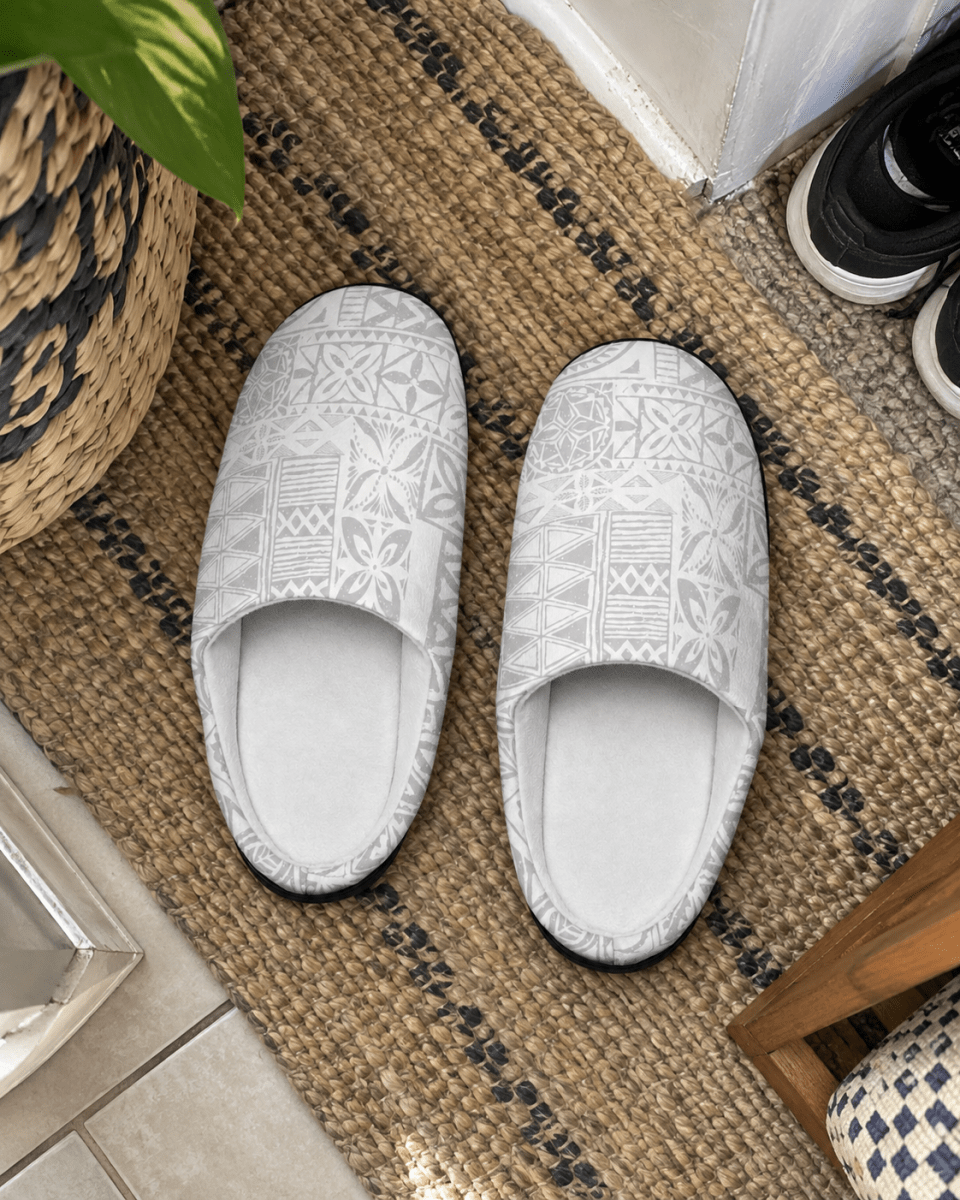 Women's Indoor Slippers - White Sunday - The Koko Samoa