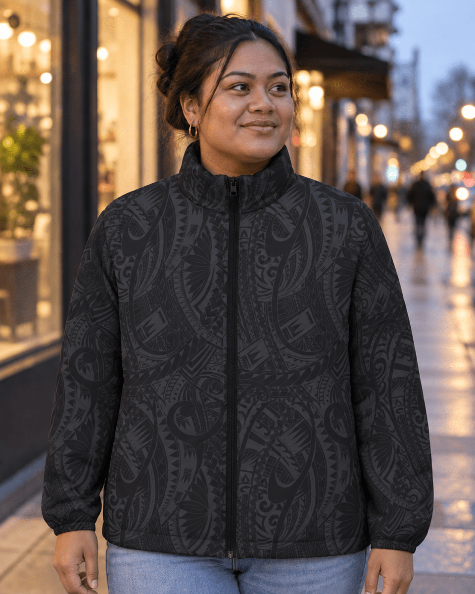 Women's Puffer Jacket - Warrior - The Koko Samoa