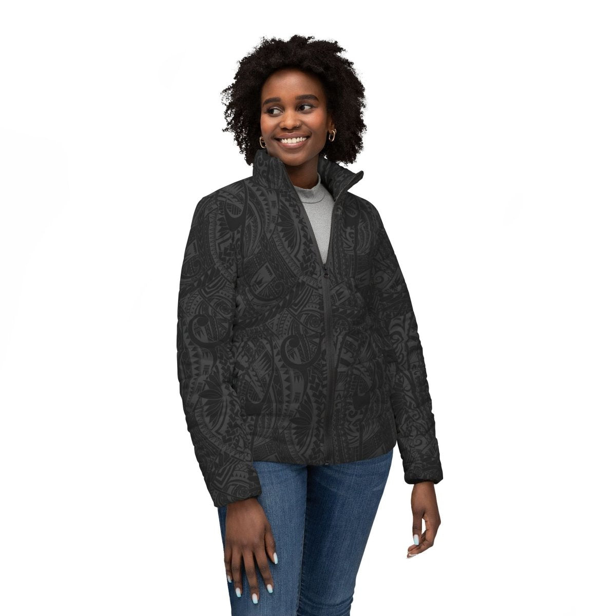Women's Puffer Jacket - Warrior - The Koko Samoa