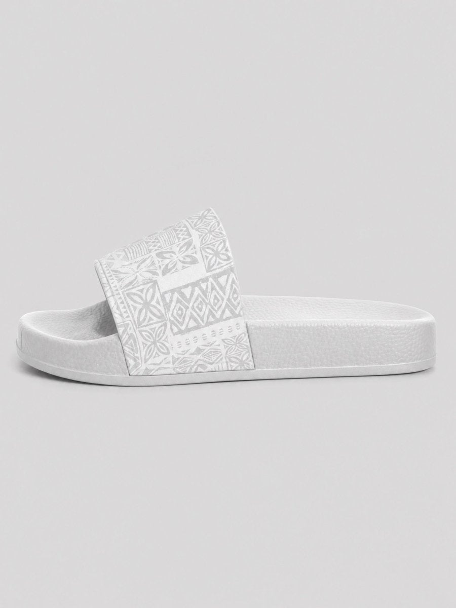 Women's Slide Sandals - White Sunday - The Koko Samoa