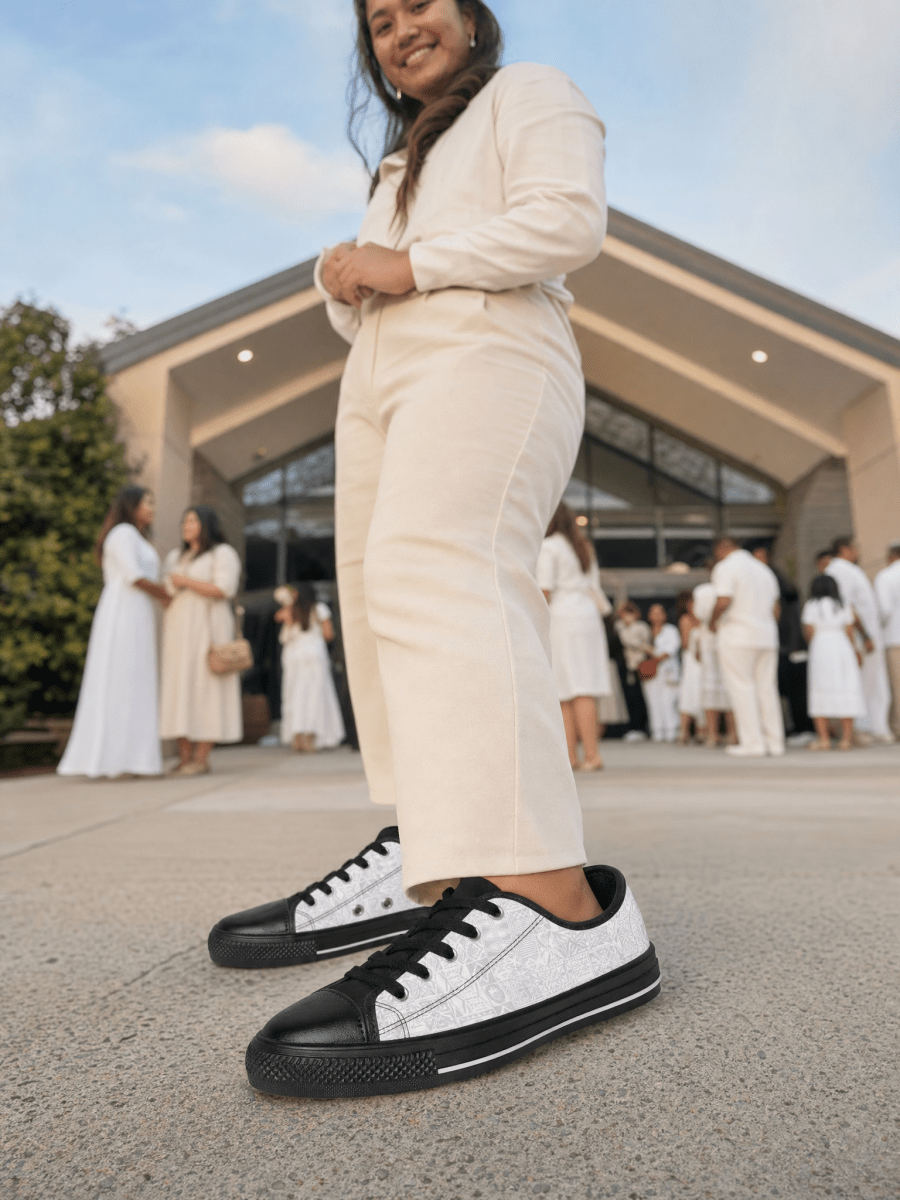 Women's Sneakers - White Sunday - The Koko Samoa