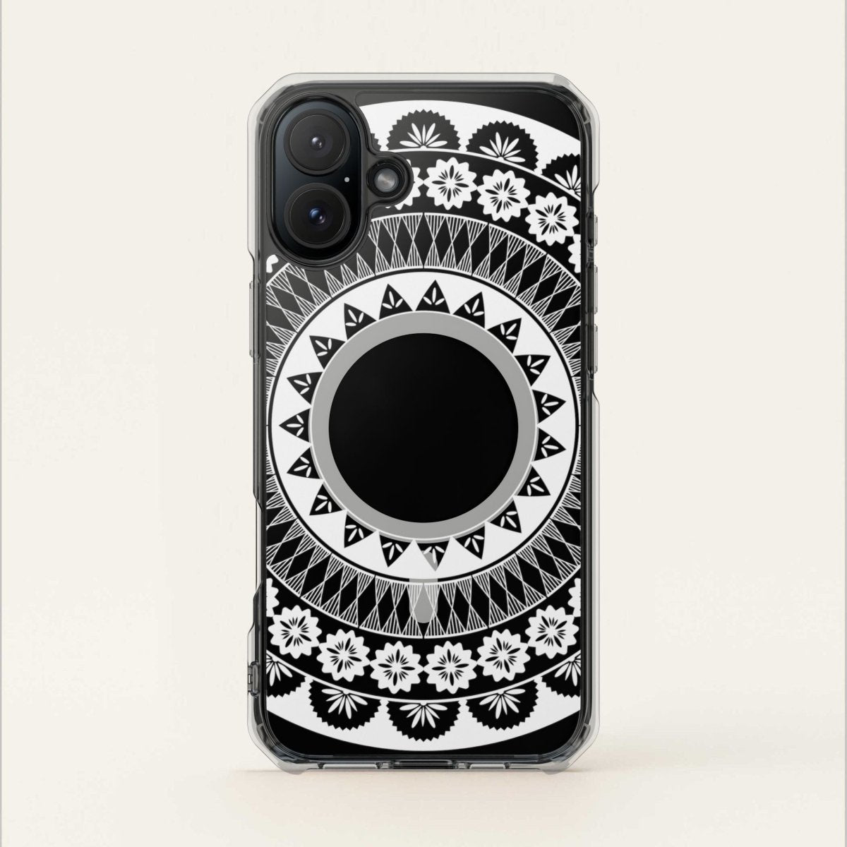 WOYC PasifikaOne MagSafe clear case for iPhone 16 with Fiji design, transparent protective cover for AU, NZ, and US markets