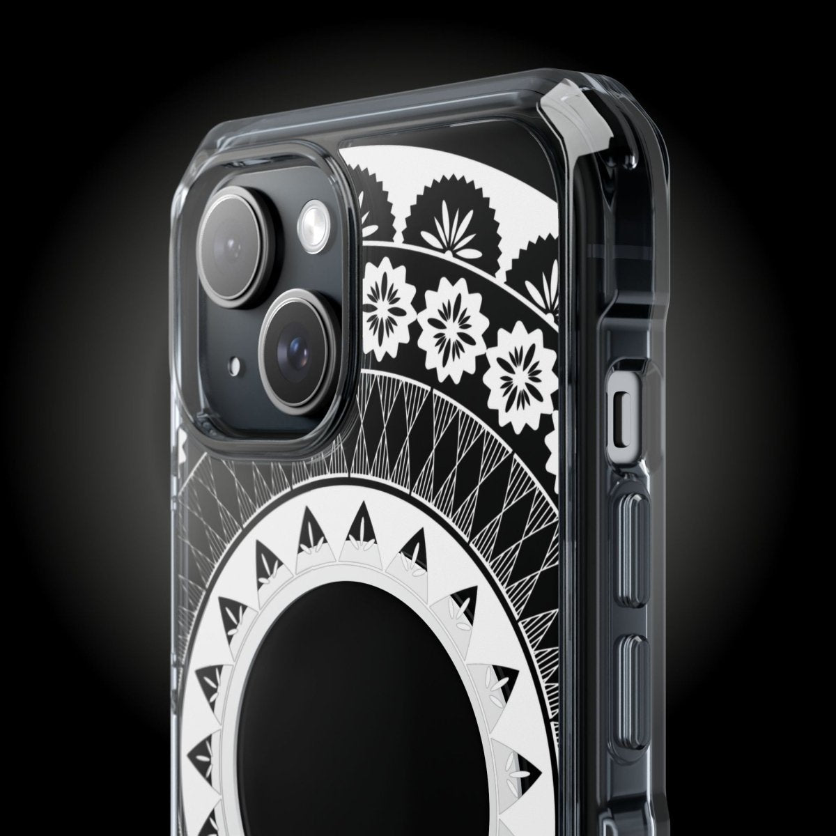 WOYC PasifikaOne MagSafe clear case for iPhone 16 with Fiji design, transparent protective cover for AU, NZ, and USA markets.