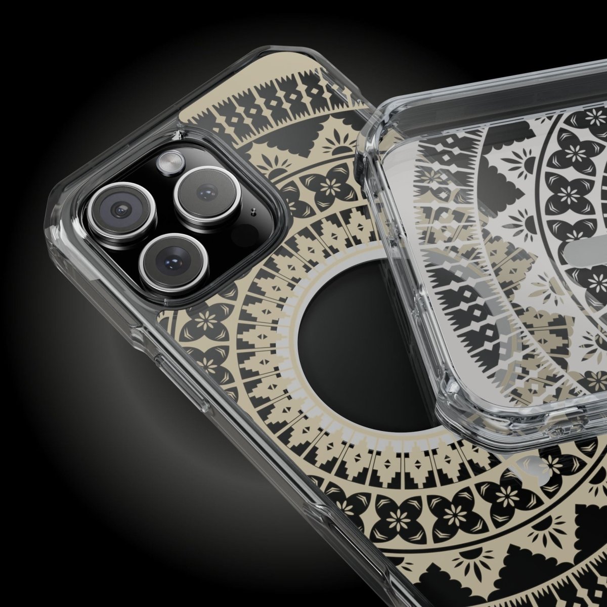 PasifikaOne MagSafe clear case for iPhone 16 with Fiji Reversed design, transparent protective cover for AU, NZ, and US markets.