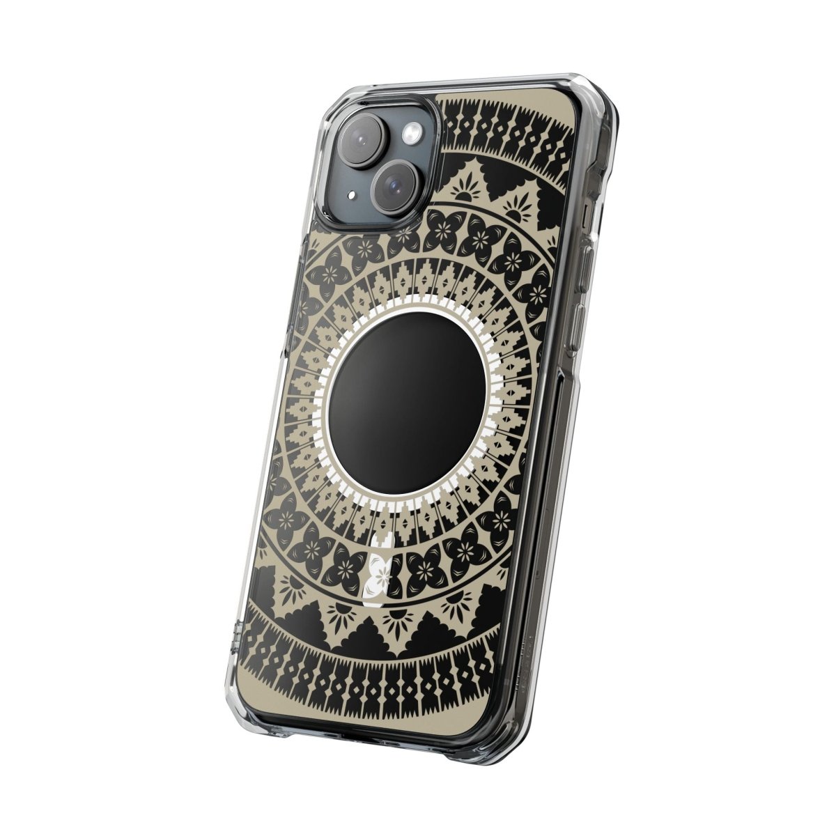 PasifikaOne MagSafe clear case for iPhone 16 with Fiji Reversed design, transparent protective case for iPhone models.