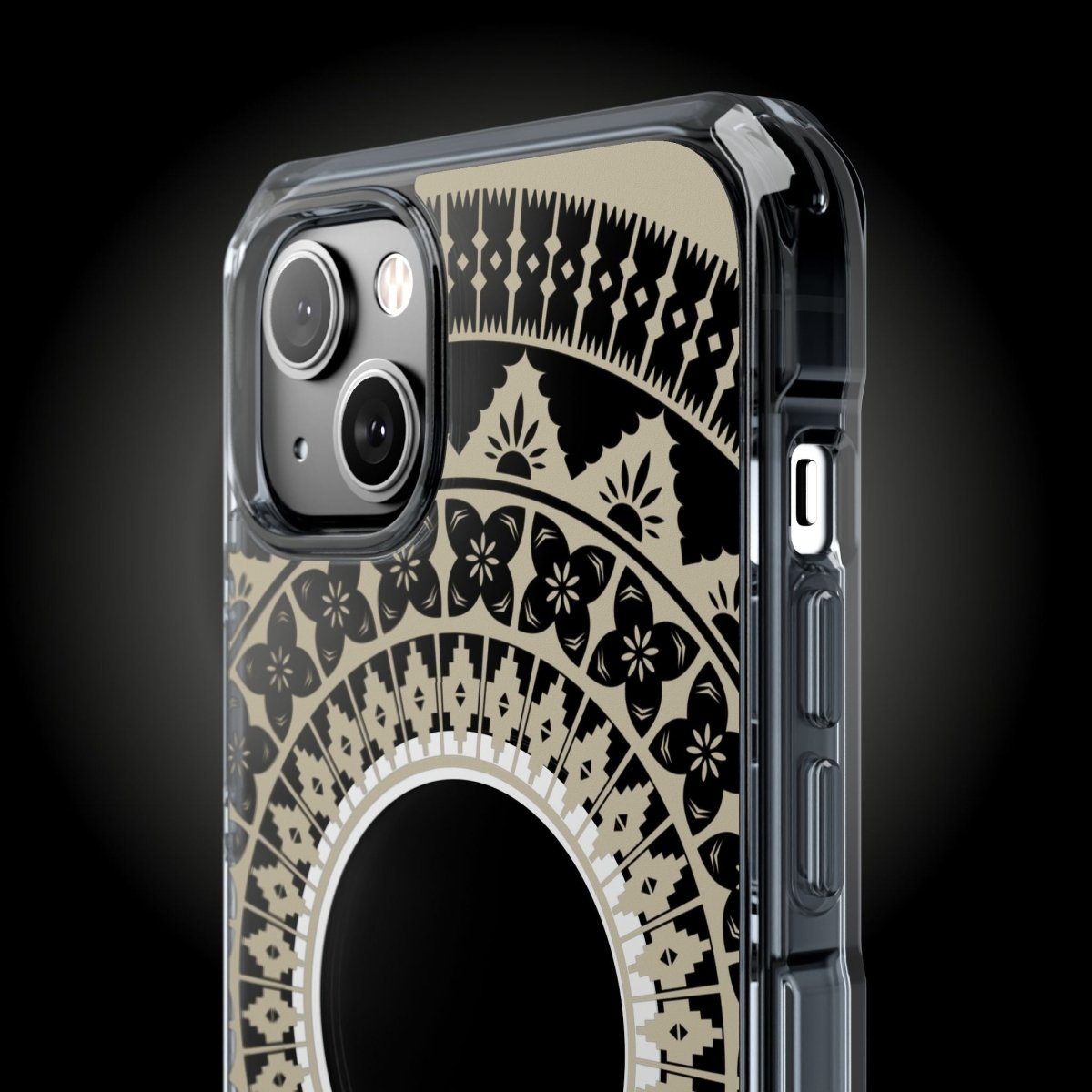 WOYC PasifikaOne MagSafe clear case for iPhone 16 with Fiji Reversed design, transparent protective phone case for AU, NZ, and USA.