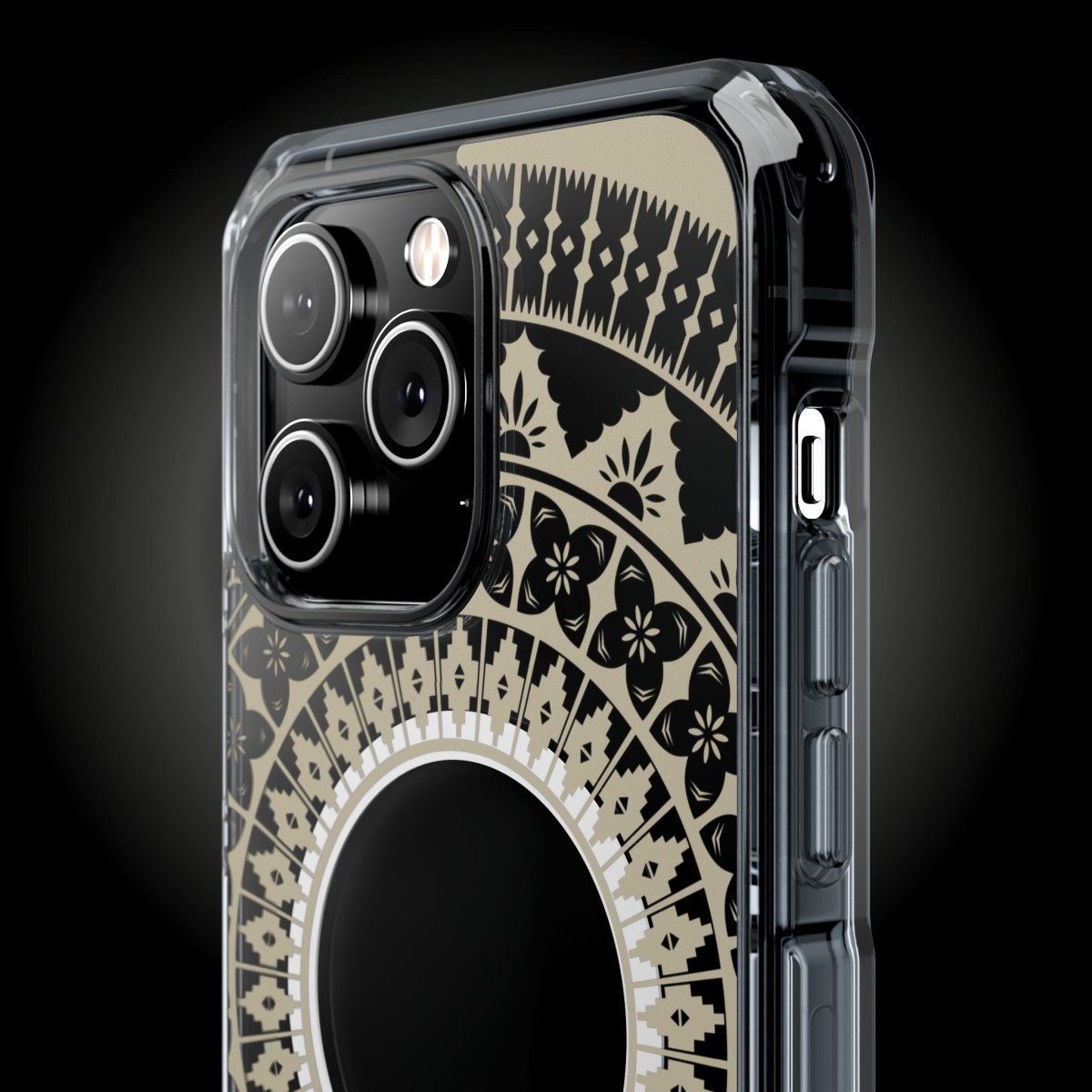 WOYC PasifikaOne MagSafe clear case for iPhone 16 featuring Fiji Reversed design, transparent and protective for AU, NZ, and USA regions.