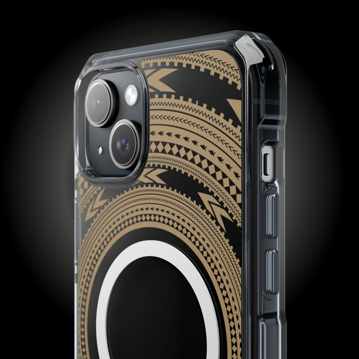 WOYC PasifikaOne MagSafe clear case for iPhone 16 featuring a Pea Reversed design, transparent protective cover.