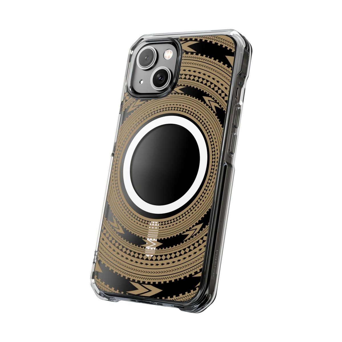 WOYC PasifikaOne MagSafe clear case for iPhone 16, featuring a pea reversed design, showcasing a transparent protective cover.