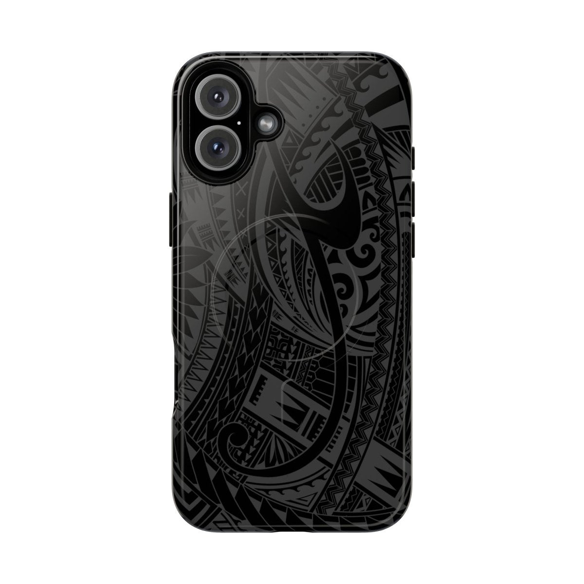 WOYC iPhone 17 Tough MagSafe phone case in Warrior design, glossy protective case for MagSafe compatible smartphones.