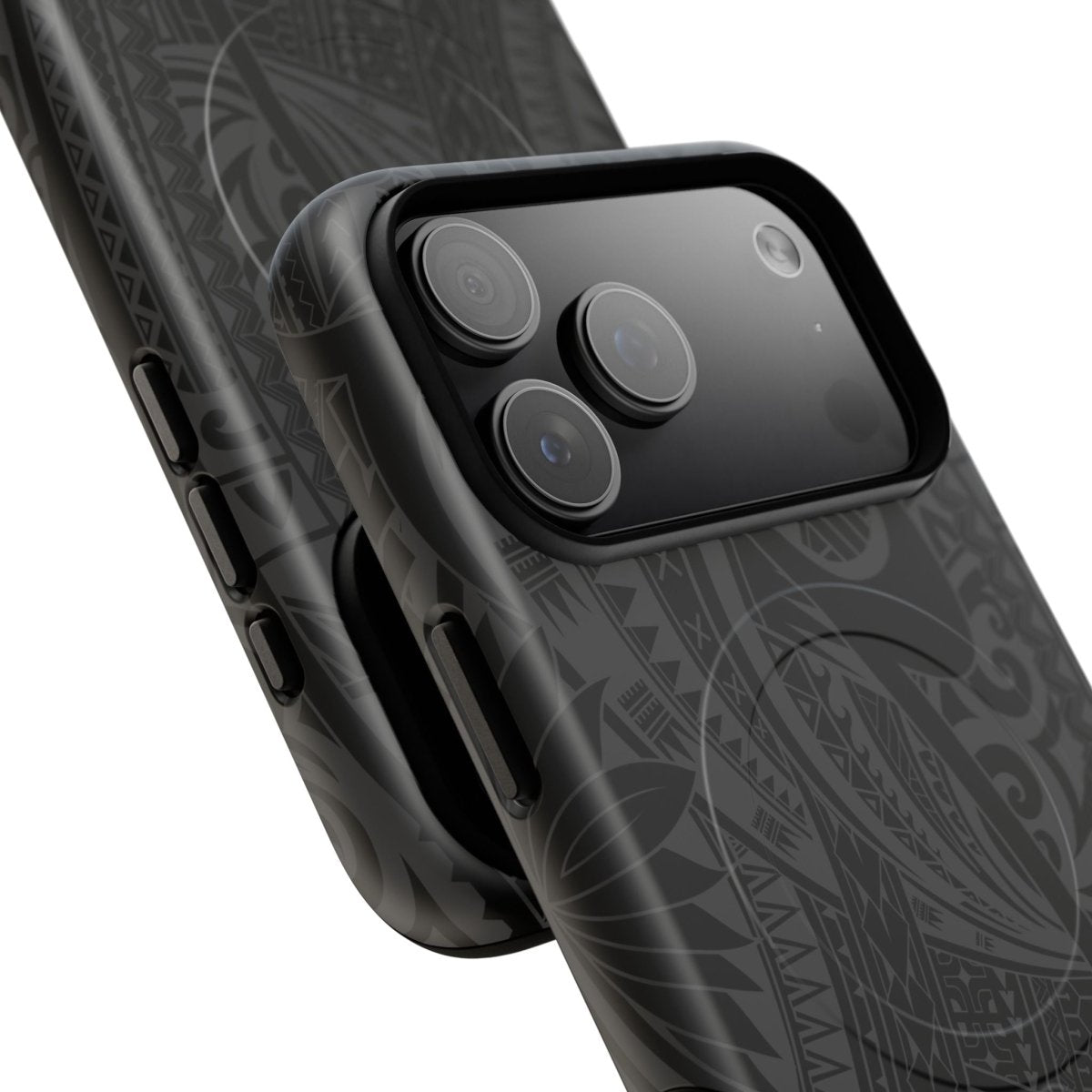 iPhone 17 Tough MagSafe phone case in glossy Warrior design, durable protective cover for MagSafe-compatible smartphones.
