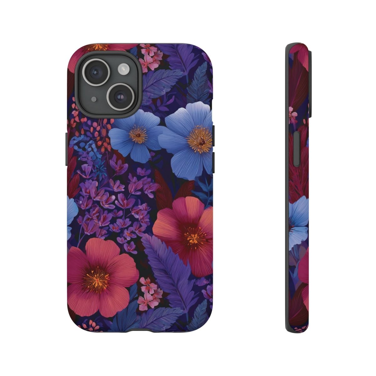 Lavender Tropics iPhone Tough Phone Case by Printify for iPhone 17, glossy finish, protective and durable design.
