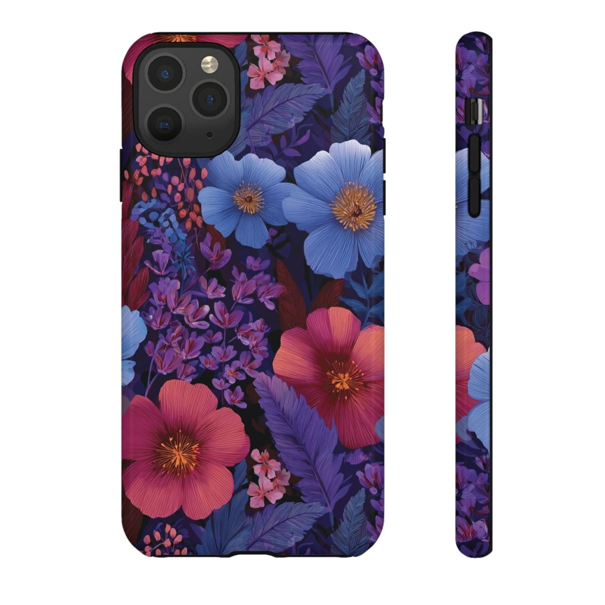 Lavender Tropics tough phone case for iPhone 17 by Printify, glossy finish, protects device with vibrant tropical design.