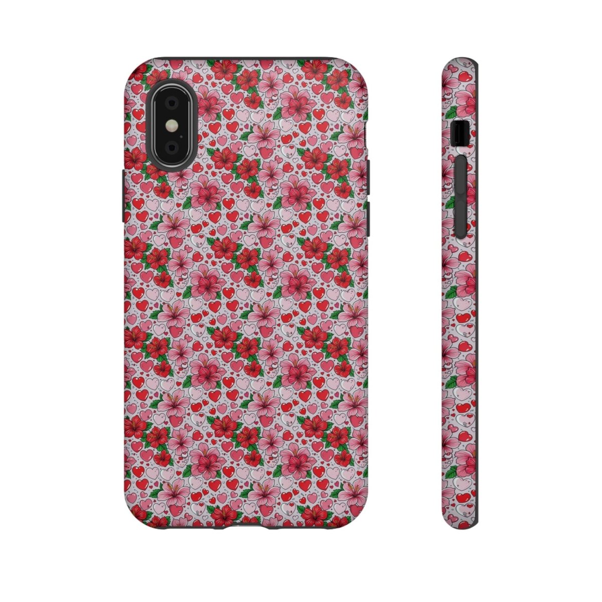 WOYC iPhone 17 tough phone case with glossy finish featuring Love & Aute design, suitable for AU, NZ, and USA models.