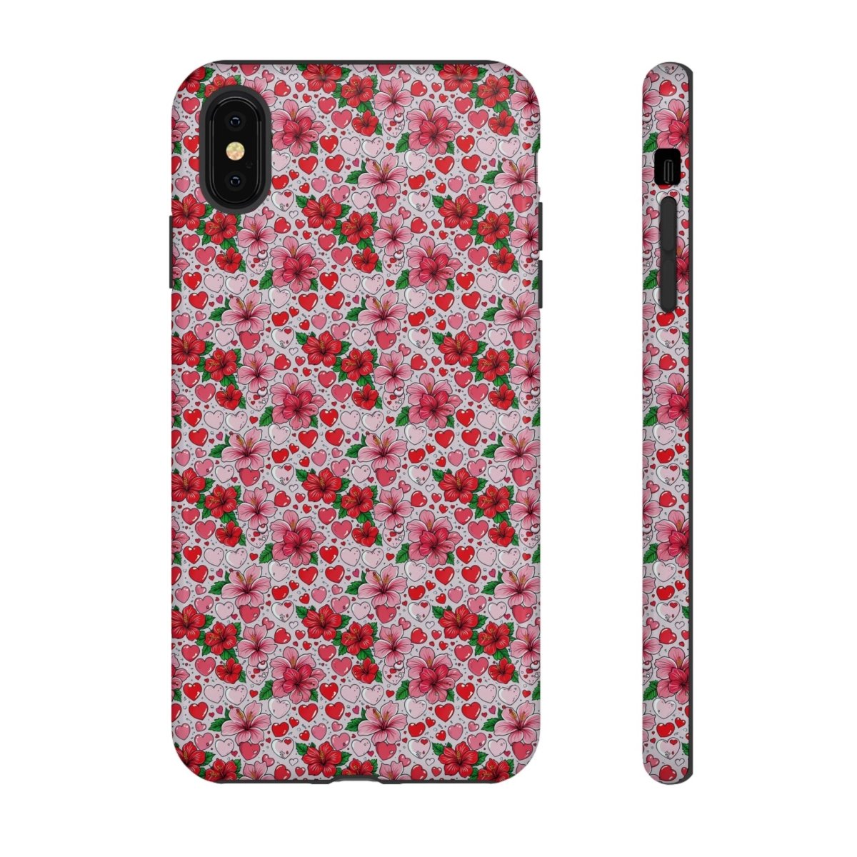 WOYC iPhone Tough Phone Case for iPhone 17 featuring Love & Aute design, glossy protective cover in AU/NZ/USA style.