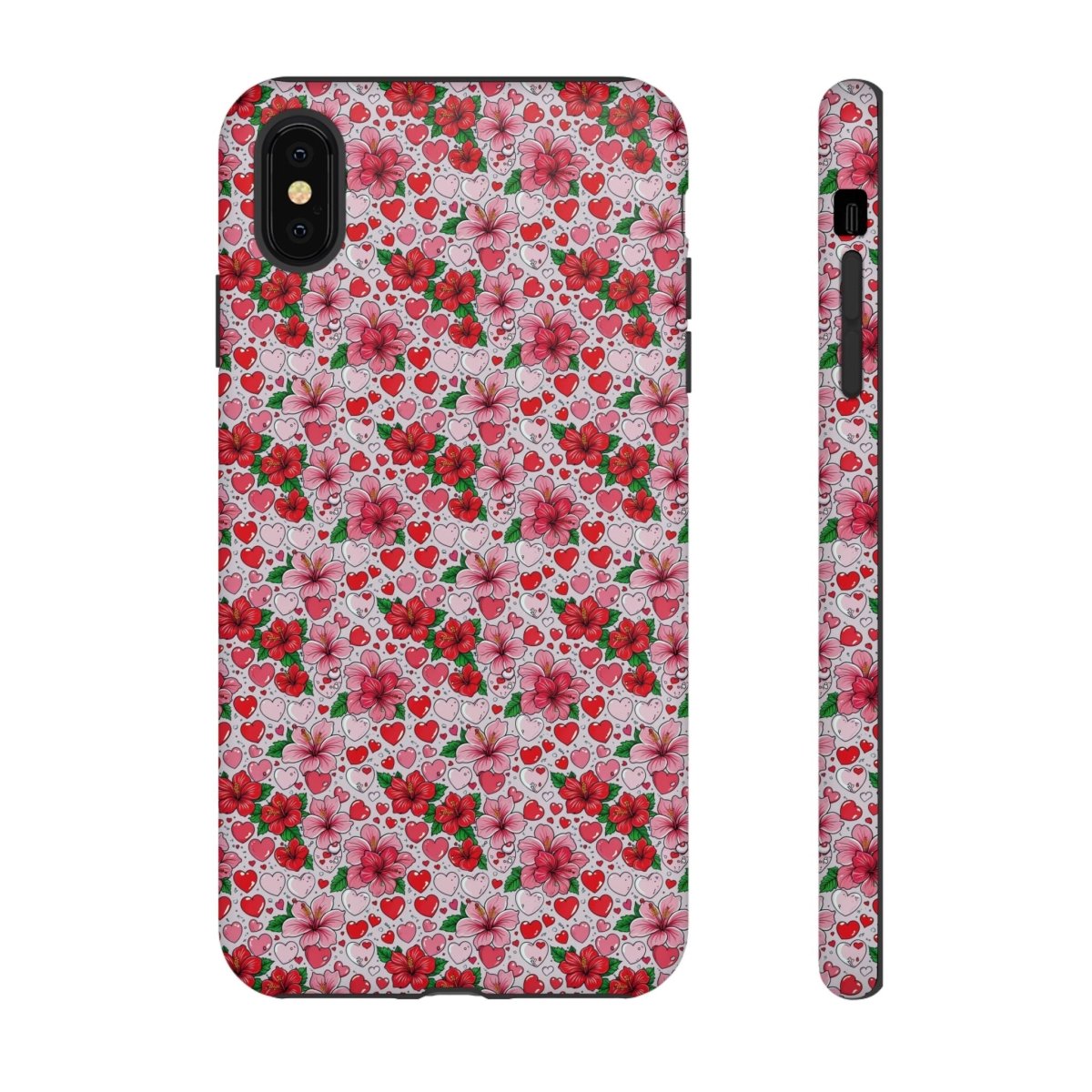 WOYC iPhone Tough Phone Case for iPhone 17 featuring Love & Aute design, glossy protective case for AU/NZ/USA.