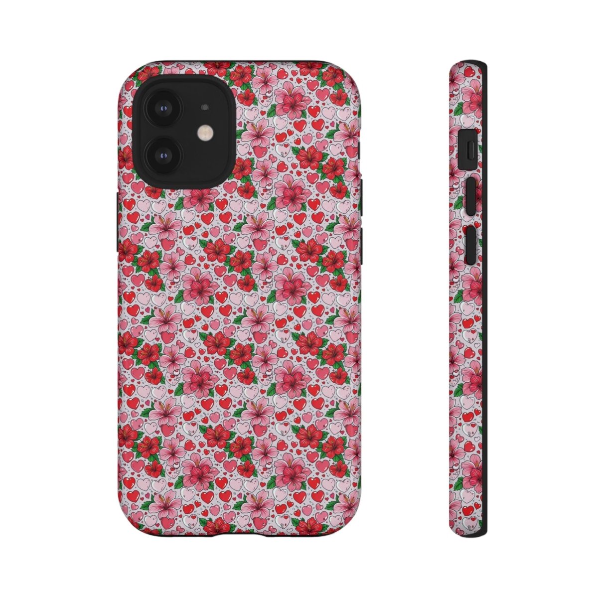 WOYC iPhone 17 tough phone case with glossy Love & Aute design, durable protective cover for iPhone models in AU/NZ/USA.
