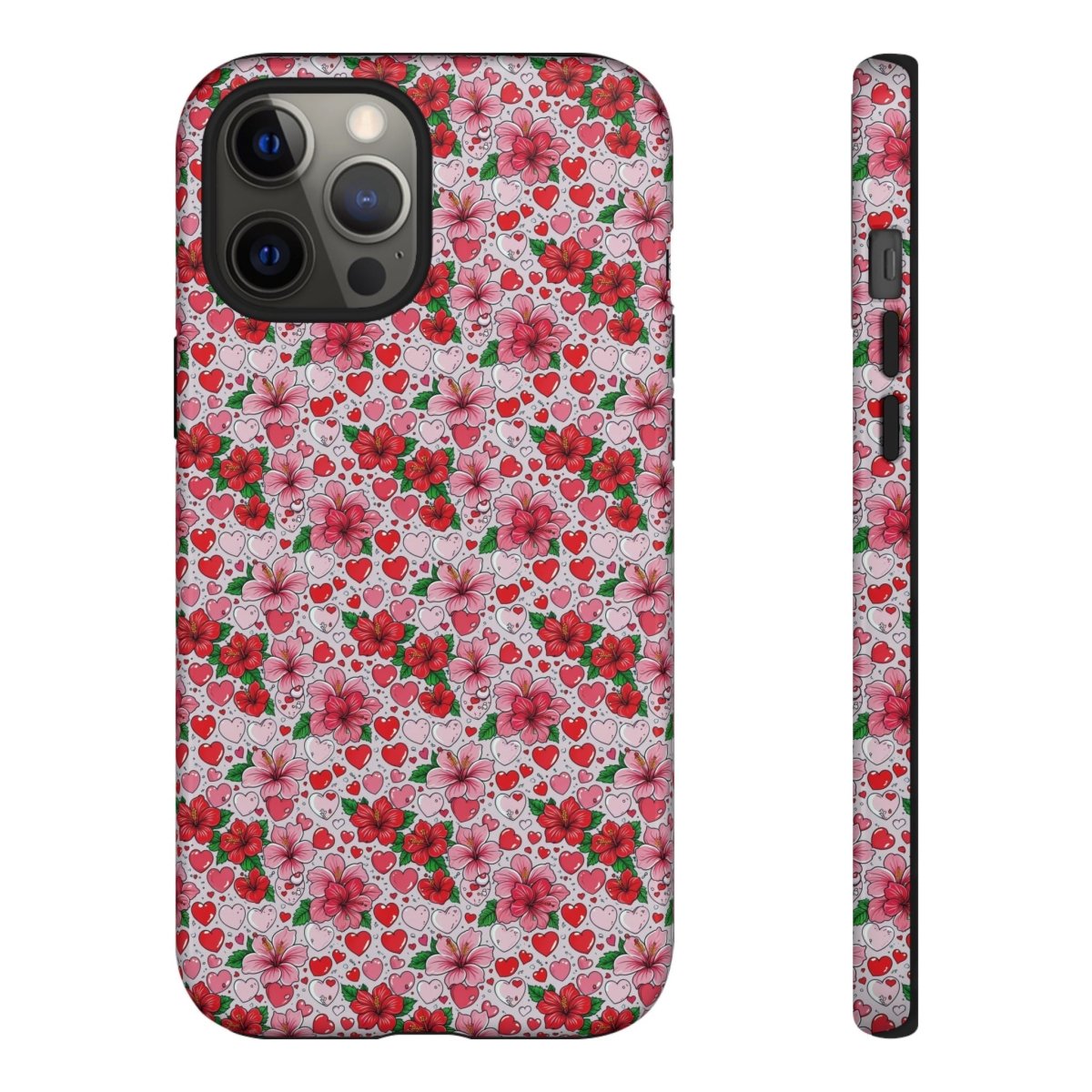 WOYC iPhone Tough Phone Case for iPhone 17, glossy Love & Aute design, durable protective case for AU/NZ/USA.